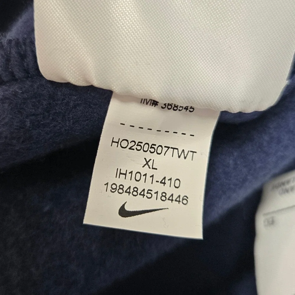 Nike Womens XL Phoenix Fleece Wide Leg Sweatpants Navy Blue High Rise Standard - Picture 8 of 14